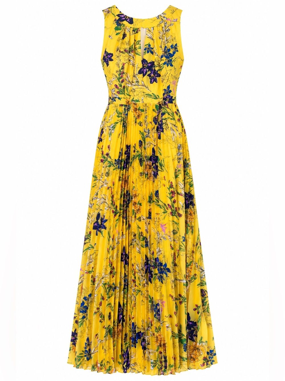 NEW never worn Tahari Arthur S. Levine Maxi Dress, pleated. Size 6